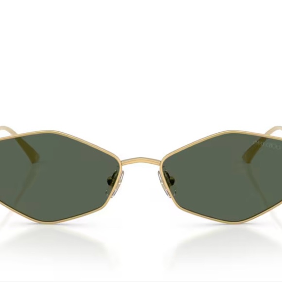 Jimmy Choo Gold Frame Sunglasses with Dark Lenses - Picture 7 of 7